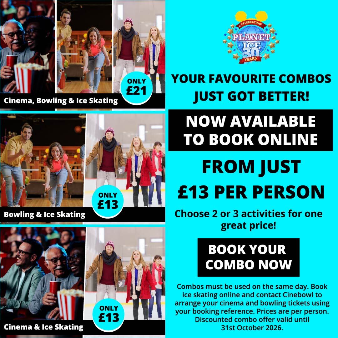 Ice Skating, Bowling and Cinema Combo Offer